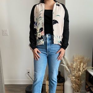 Zara floral bomber